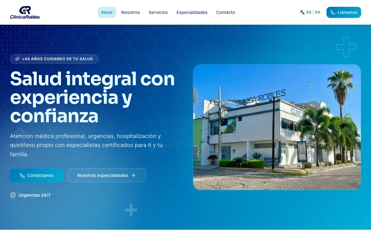 Vista del sitio: Clínica Robles Autlán