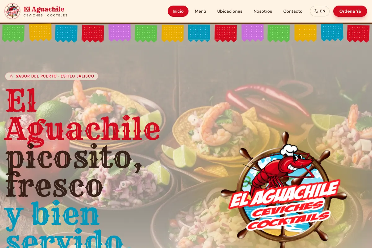 Vista del sitio: El Aguachile