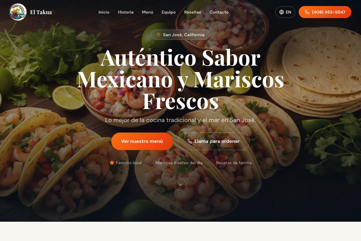 Vista del sitio: El Takua Taquería